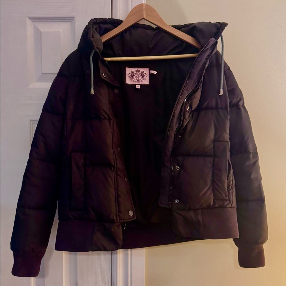 VINTAGE juicy Couture  Black bomber Jacket
